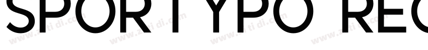 Sportypo Reguler字体转换